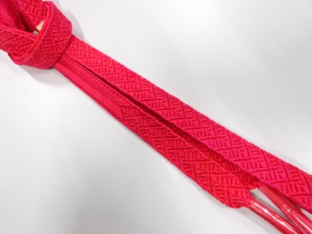未使用品　正絹　手組帯締め